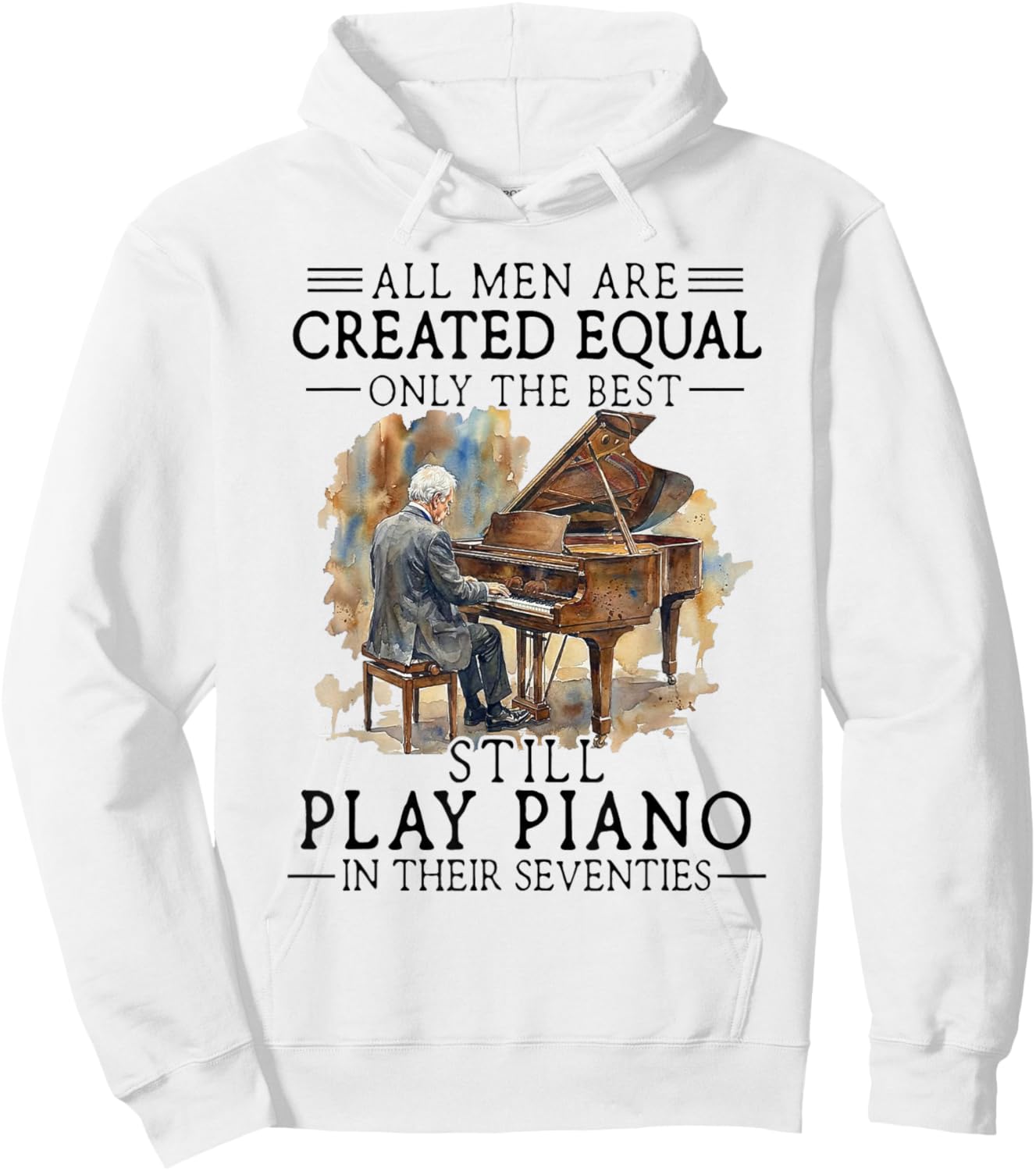 Old Man - All Men are Created Equal Hoodie - Hoodie | White