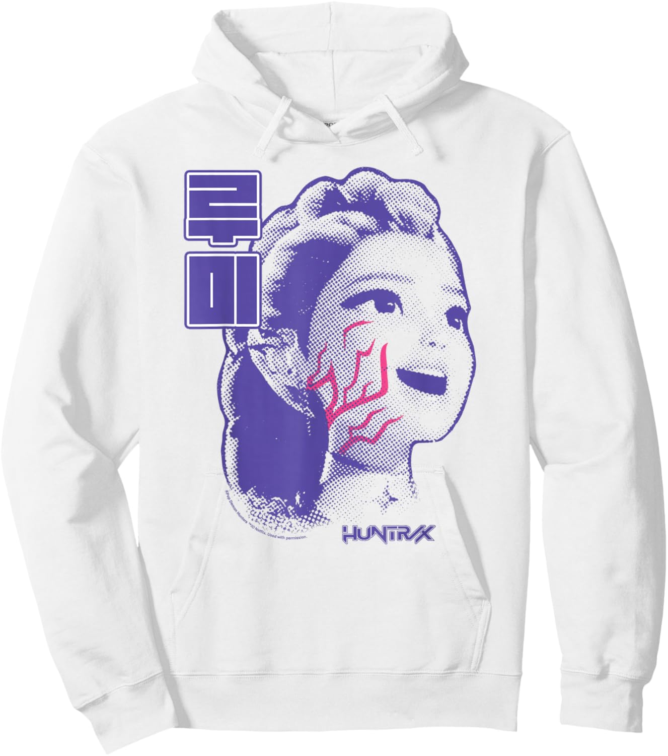 Kpop Demon Hunters Halloween Huntrix Rumi Demon Markings Hoodie - Hoodie | White