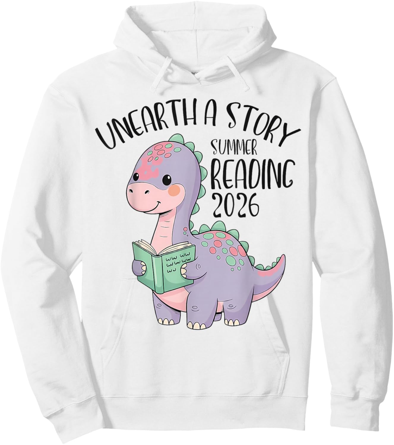 Unearth a Story Summer Reading 2026 Men Women Kids Hoodie - Hoodie | White