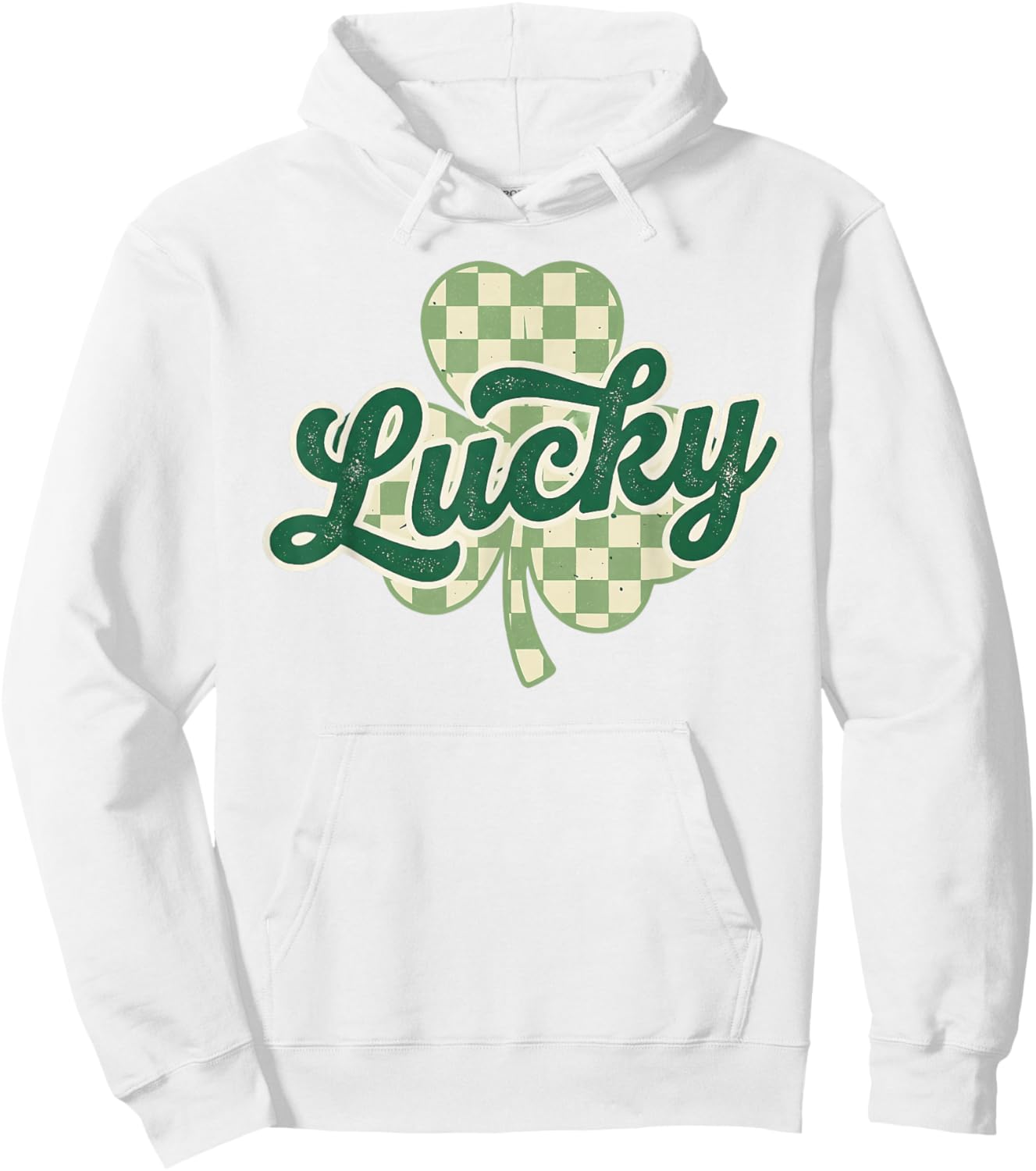 Funny Lucky Irish Shamrock St Patricks Day Women Men Kids Hoodie - Hoodie | White
