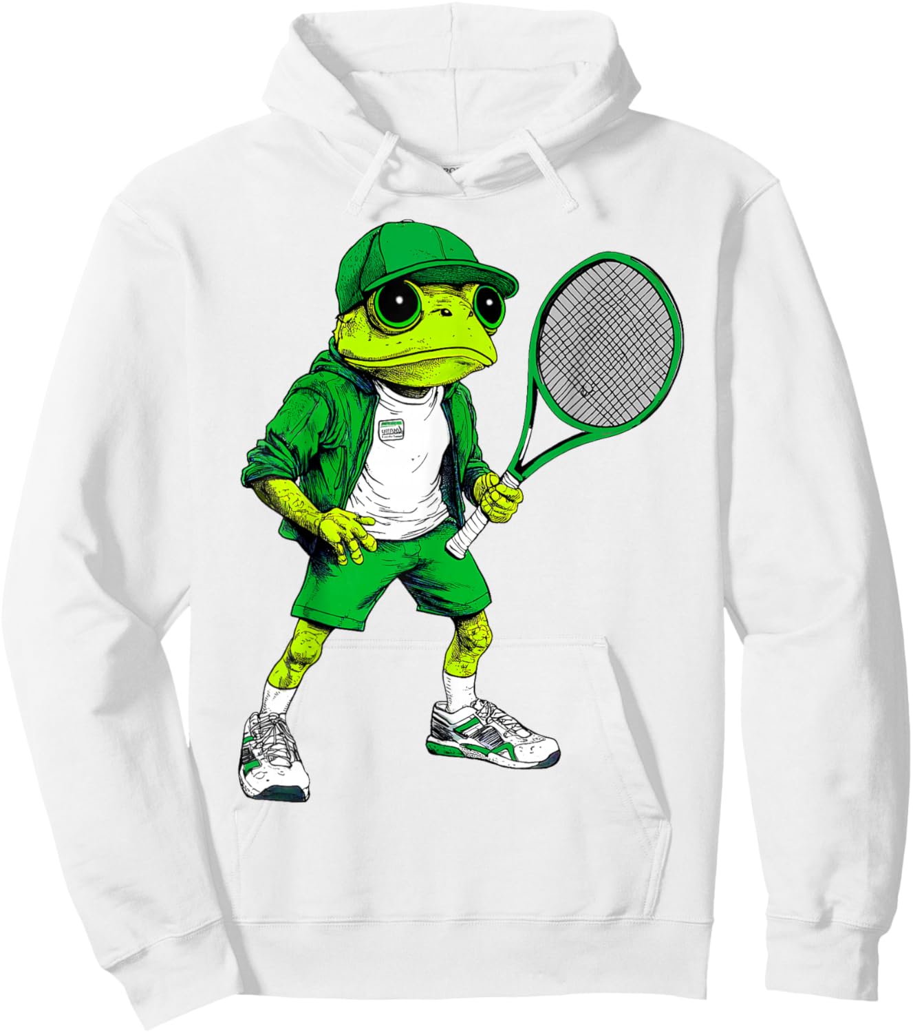 Frog Tennis Hoodie - Hoodie | White