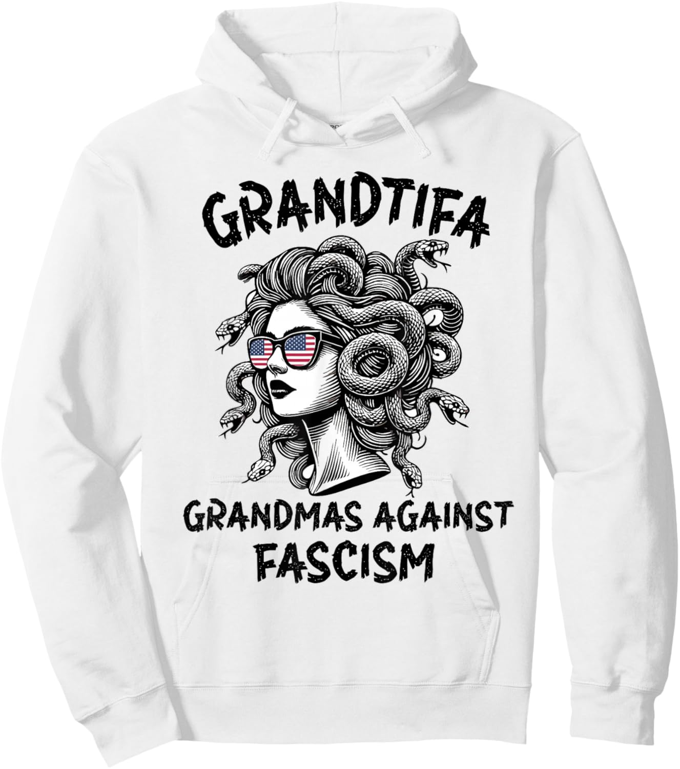 Protest Medusa Feminist Hoodie - Hoodie | White