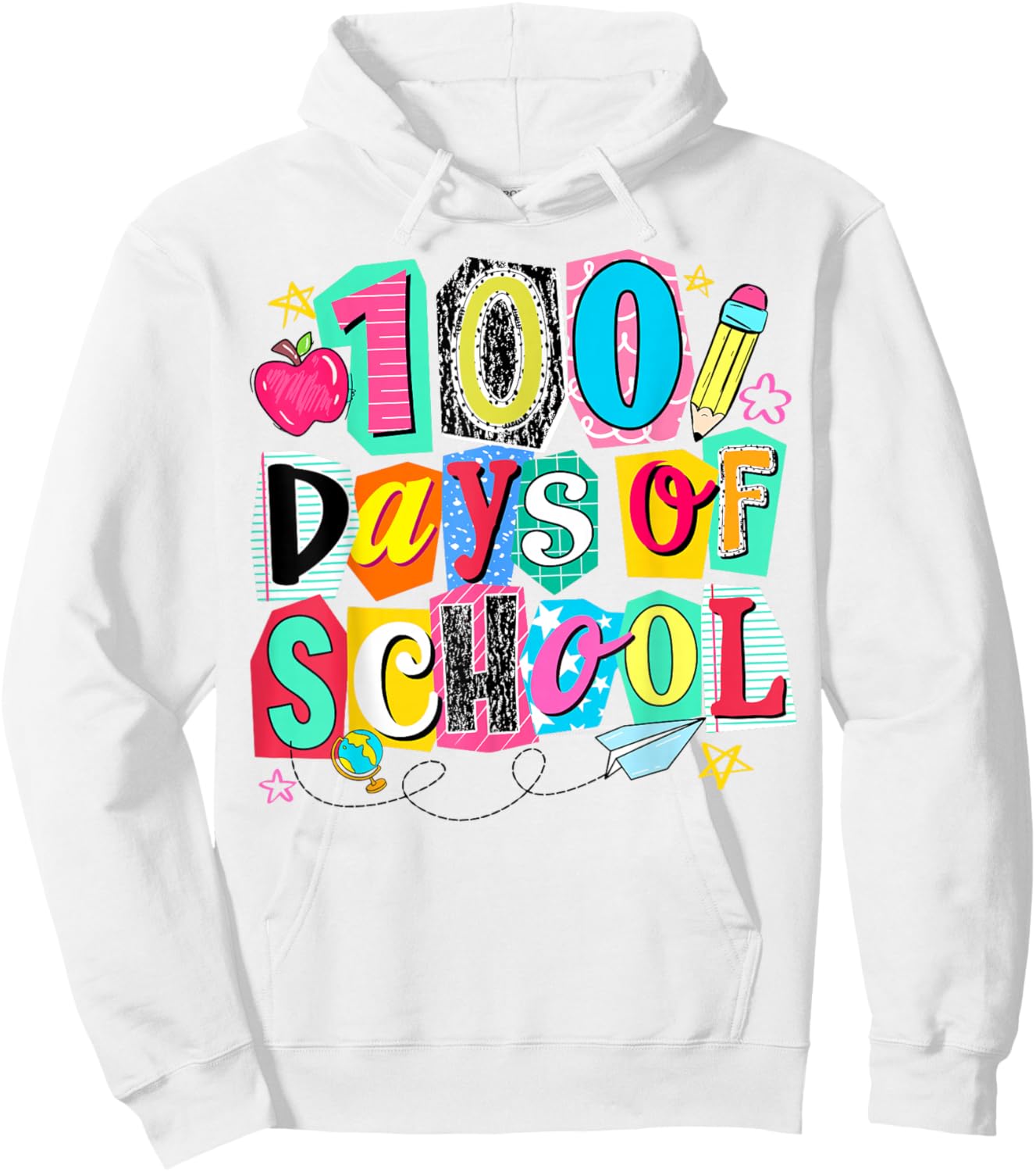 100 Days of School Teacher Student 100th Day of School Hoodie - Hoodie | White