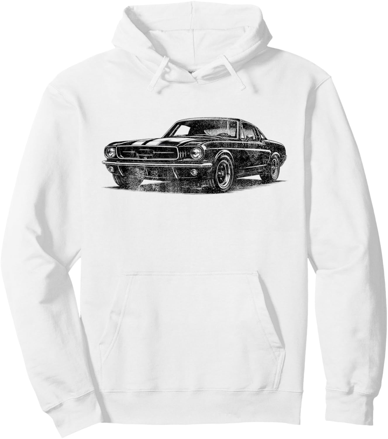 Classic American Muscle Car Retro Vintage 60s 70s Car Lover Hoodie - Hoodie | White