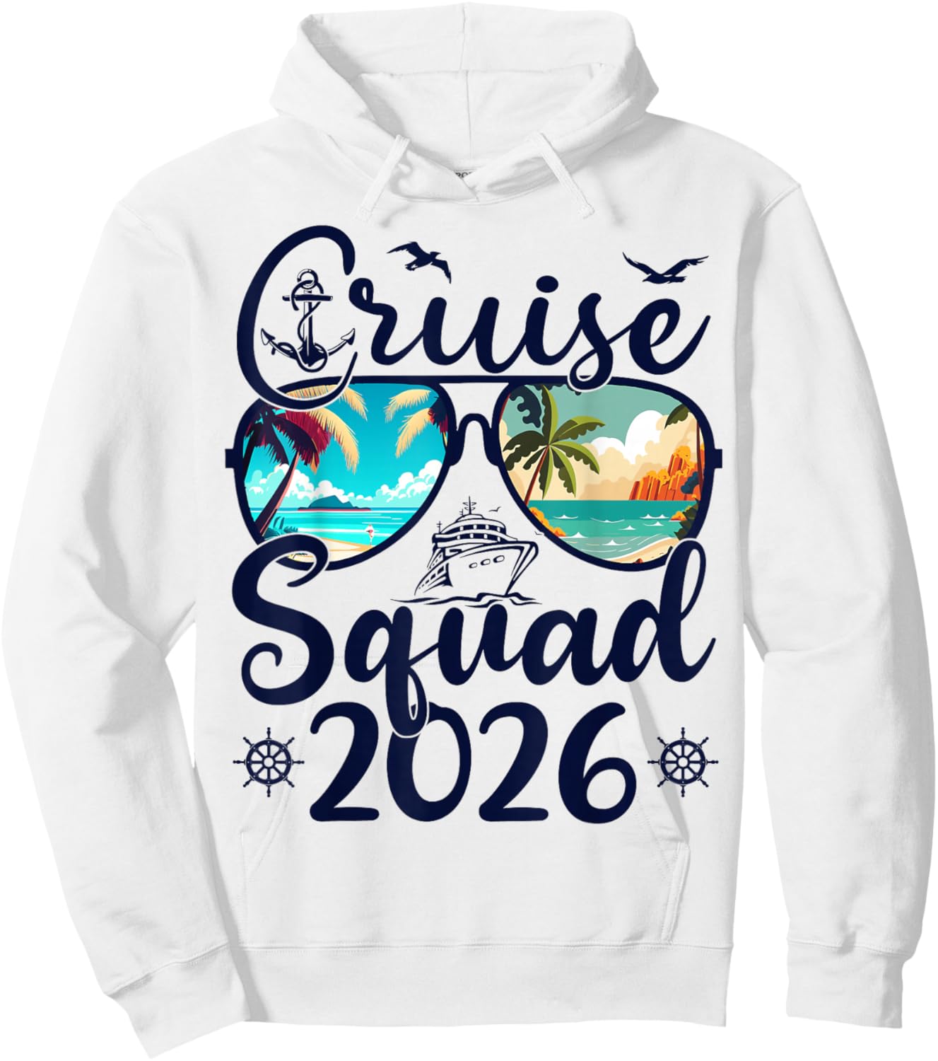 Cruise Squad 2026 Summer Vacation Matching Family Cruise Hoodie - Hoodie | White