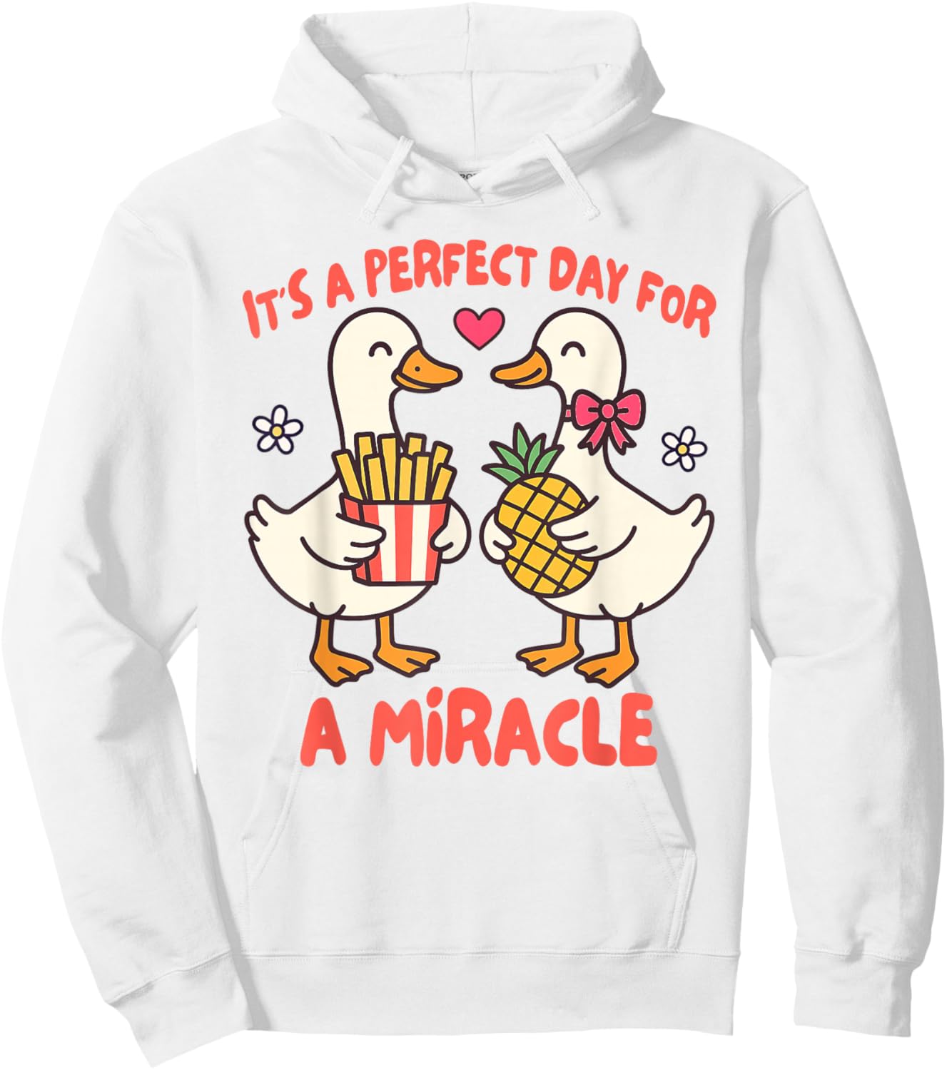 IVF Mom Dad Embryo Transfer Day It's A Day for A Miracle Hoodie - Hoodie | White