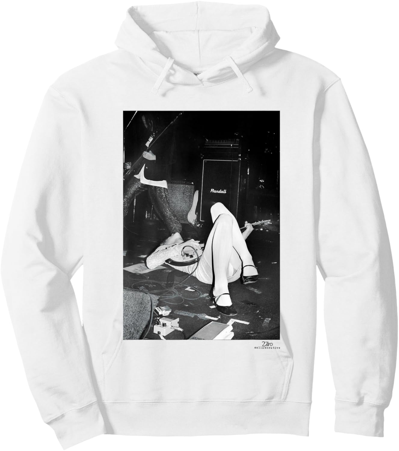 Hole Live Courtney Love Club Lingerie LA by Phil Nicholls Hoodie - Hoodie | White