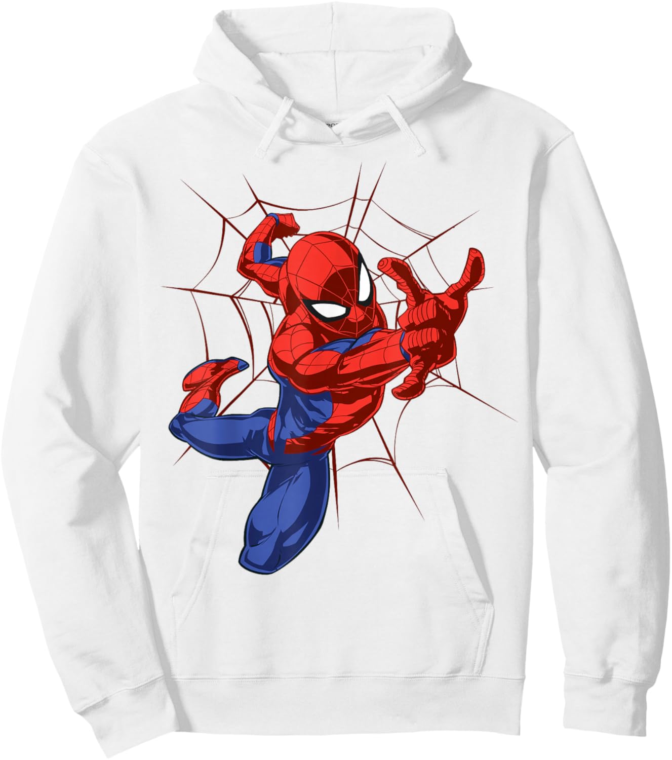 Marvel Comics Spider-Man Web Slinger Cool Action Hoodie - Hoodie | White