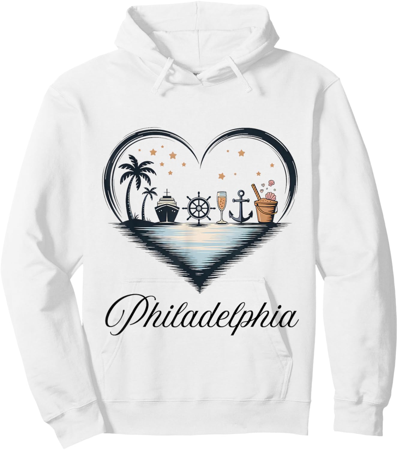 Girls Trip Cruise Vacation Travel Philadelphia Hoodie - Hoodie | White