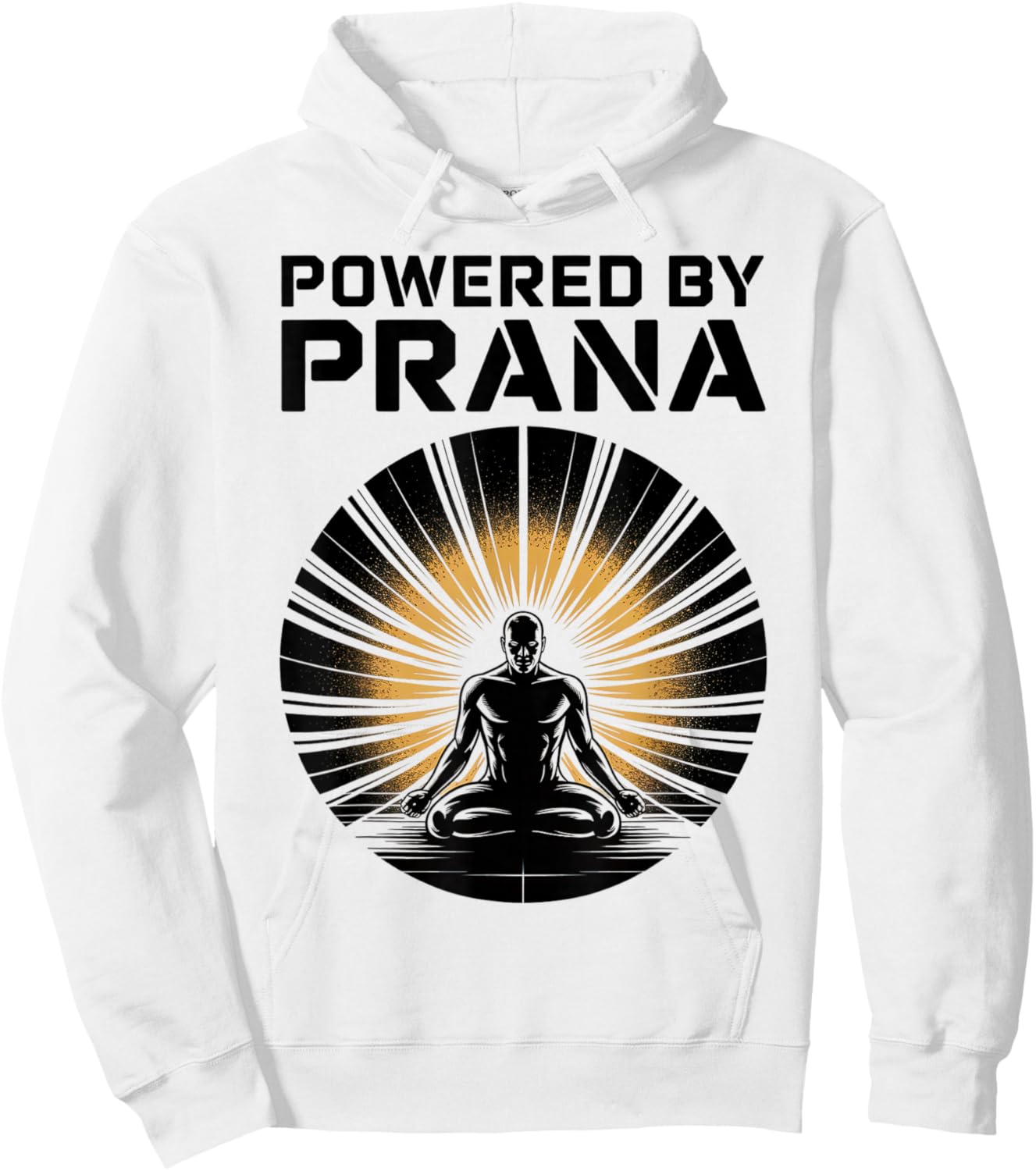 Powered by Prana Yoga Meditation Shirt Hoodie - Hoodie | White