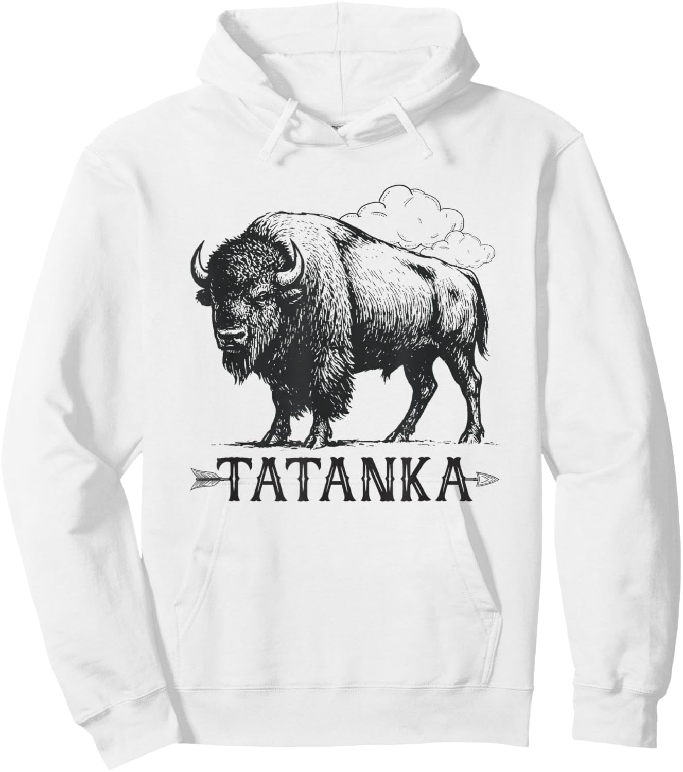 Tatanka Lakota Buffalo Bison Native American West Wildlife Hoodie - Hoodie | White