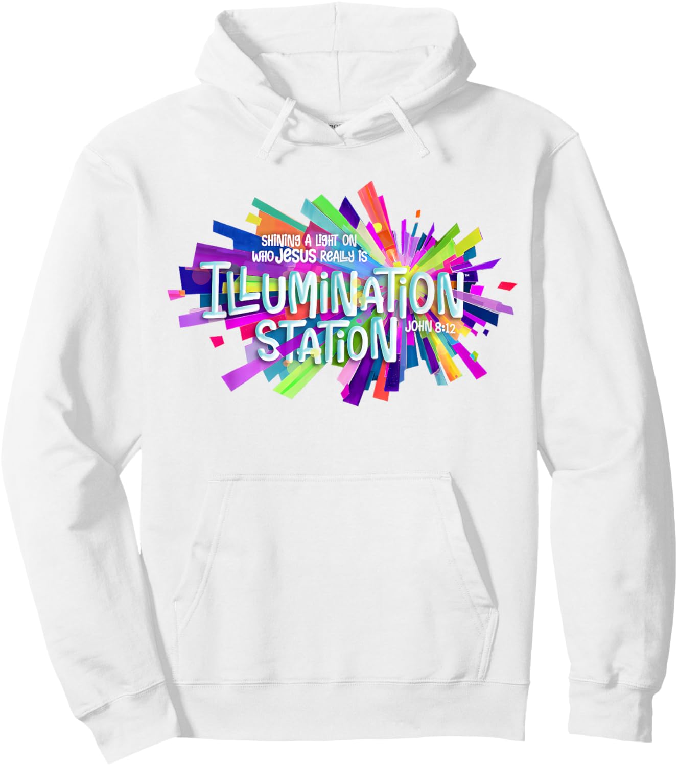 Illumination Station Shining A Light On Who Jesus Really is Hoodie - Hoodie | White