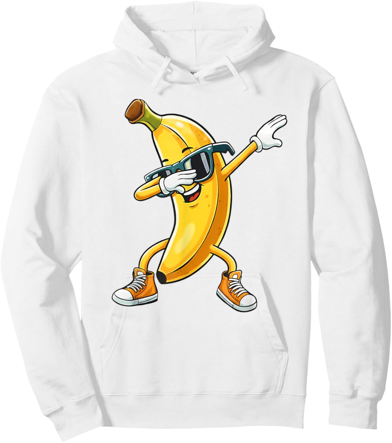 Funny Dabbing Banana Graphic Banana Love Hoodie - Hoodie | White