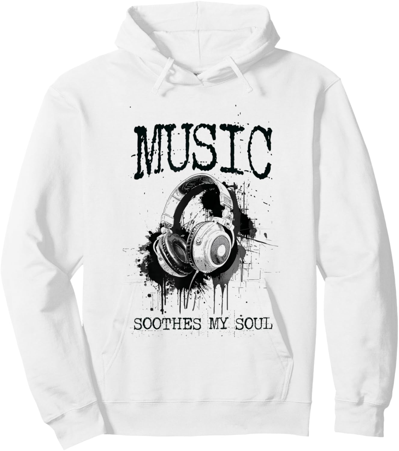 Music Soothes My Soul Hoodie - Hoodie | White