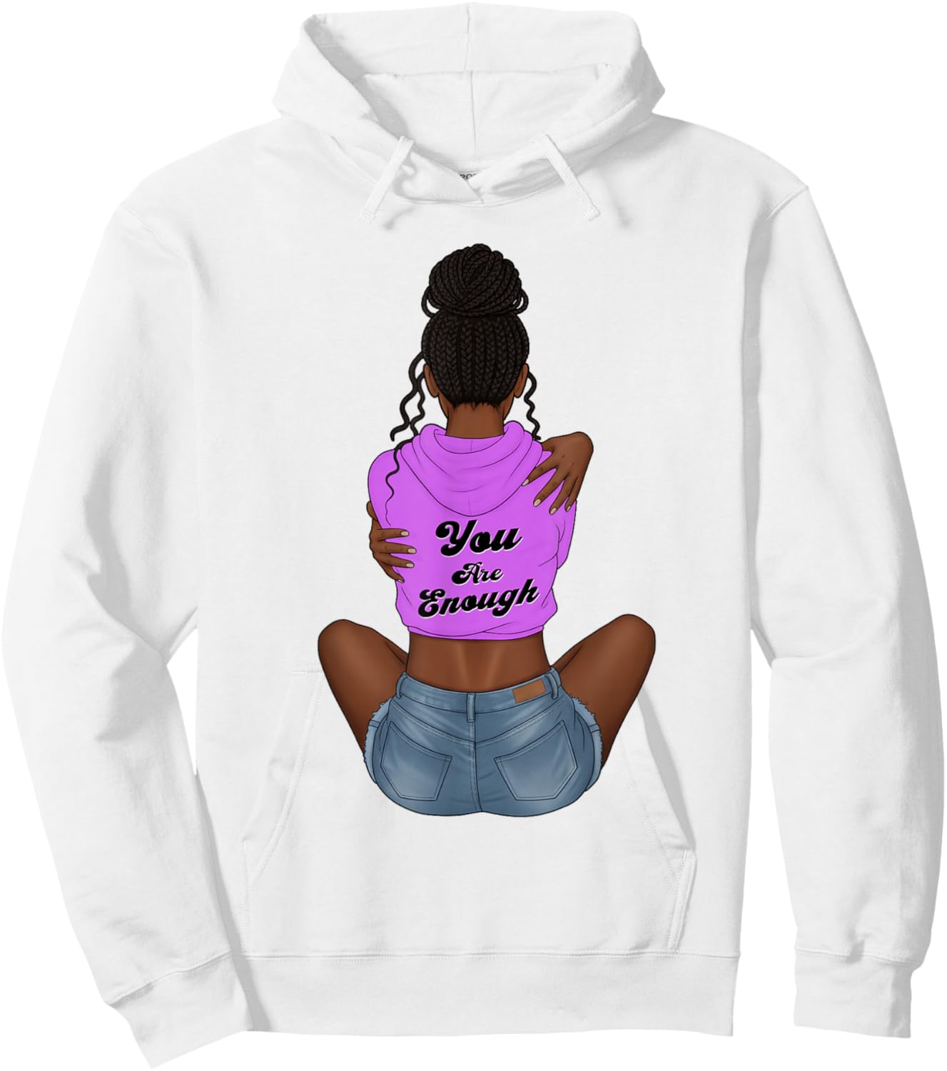 Enough Black History Month Juneteenth African American Hoodie - Hoodie | White