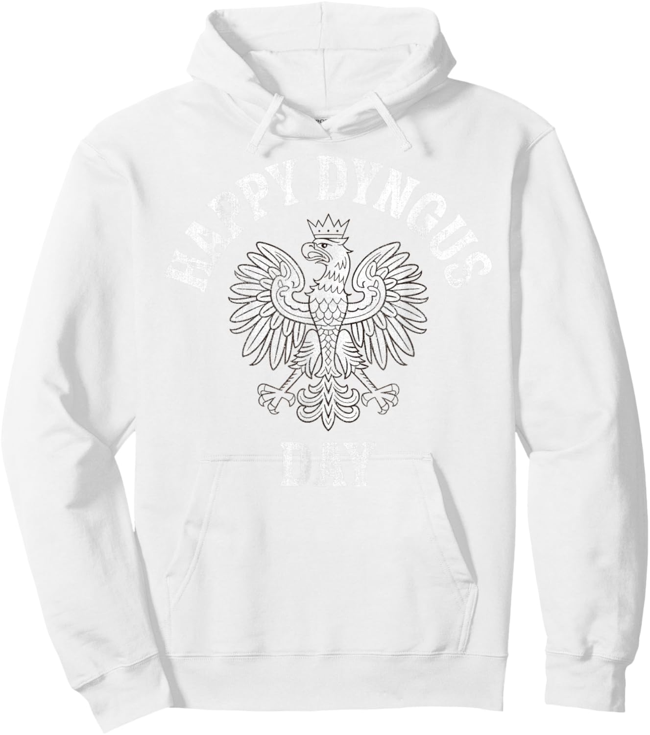 Happy Dyngus Day, Polish Heritage Eagle Hoodie - Hoodie | White