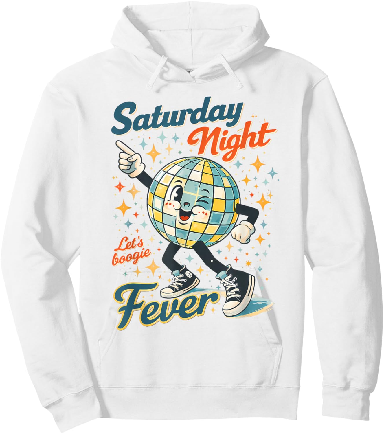 Disco Party Birthday Dancing Queen Saturday Night A Fever Hoodie - Hoodie | White
