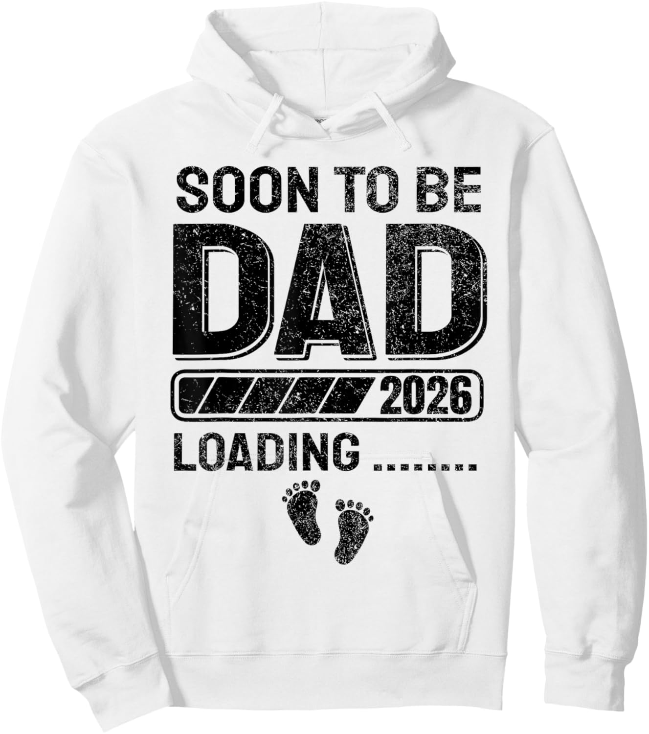 Dad to Be Soon to Be Dad 2026 Hoodie - Hoodie | White