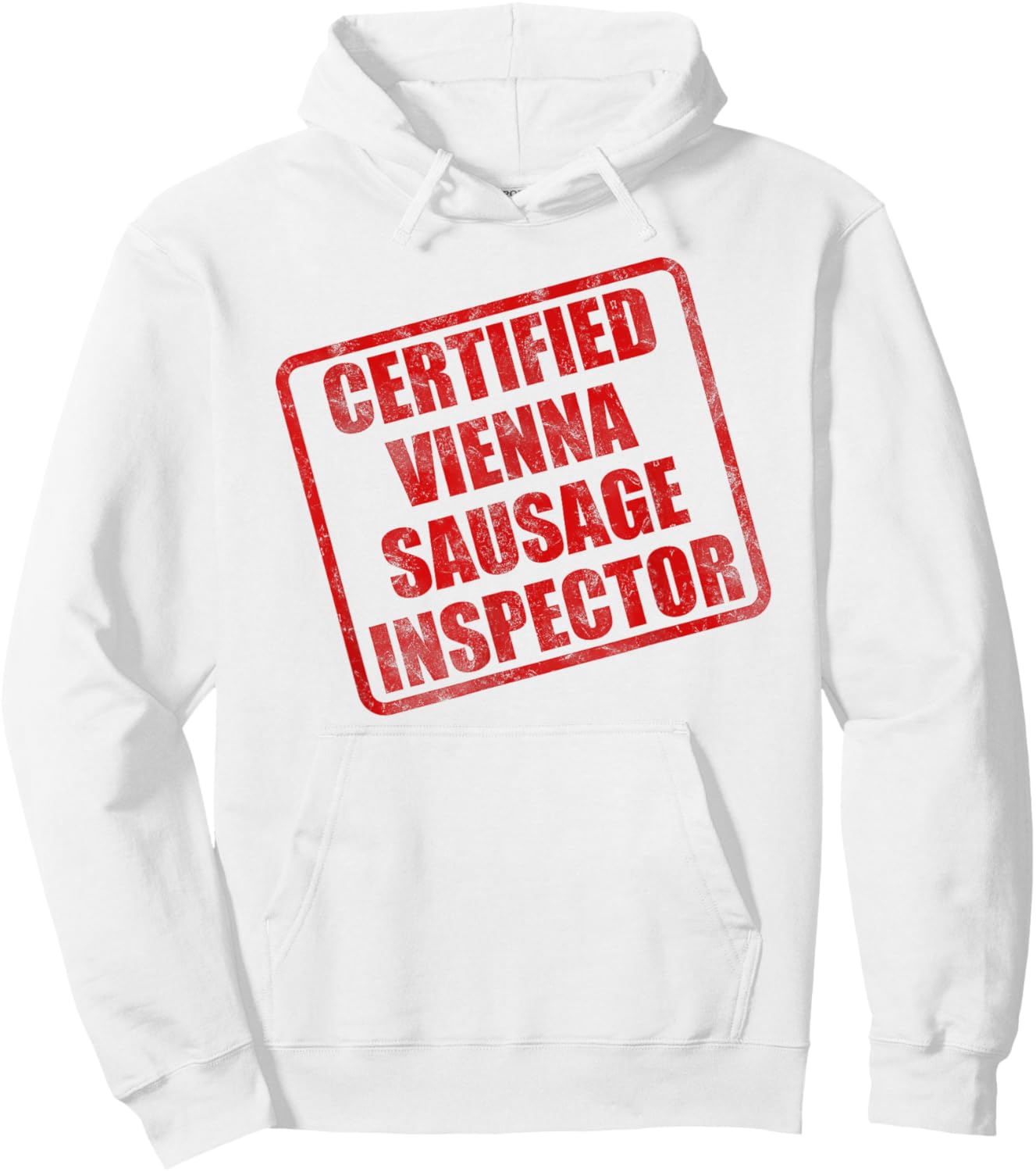 Vienna Sausage Inspector Funny Vienna Sausage Lover Meme Hoodie - Hoodie | White