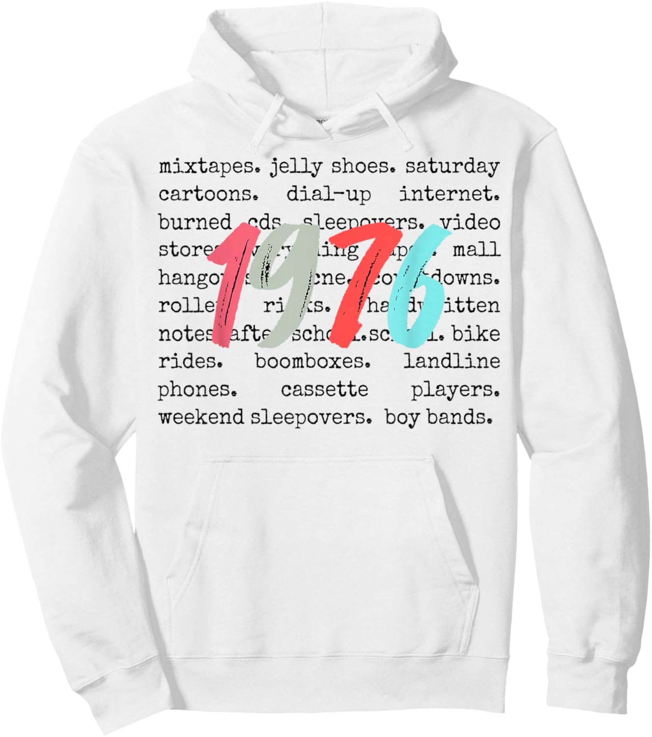 Best 1976 Vintage 50 Year Old Bday Men Women 50th Birthday Hoodie - Hoodie | White