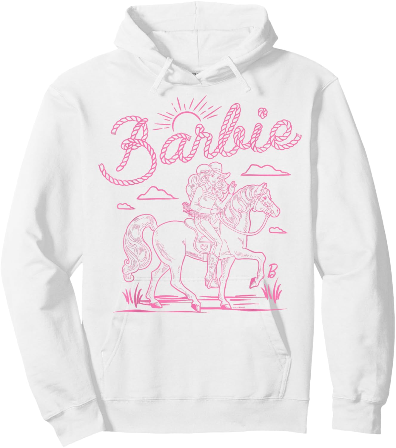 Barbie - Western - Horse Hoodie - Hoodie | White