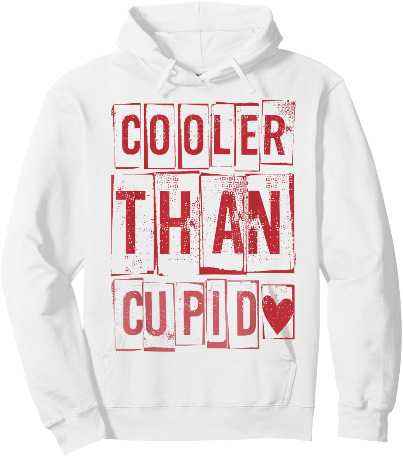 Cooler Than Cupid Cute Valentine's Day Kids Boys Girls Hoodie - Hoodie | White