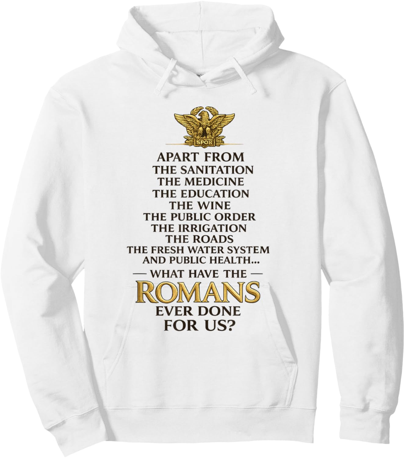 Ancient Rome Humor Classical History Buff Funny Civilization Hoodie - Hoodie | White