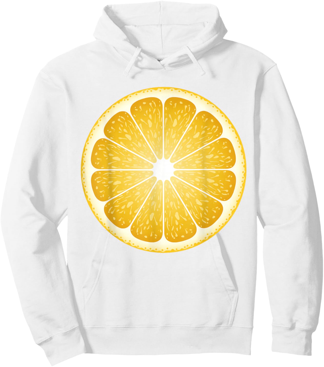 Lemon Slice Costume Halloween Fruit Salad Lover Hoodie - Hoodie | White