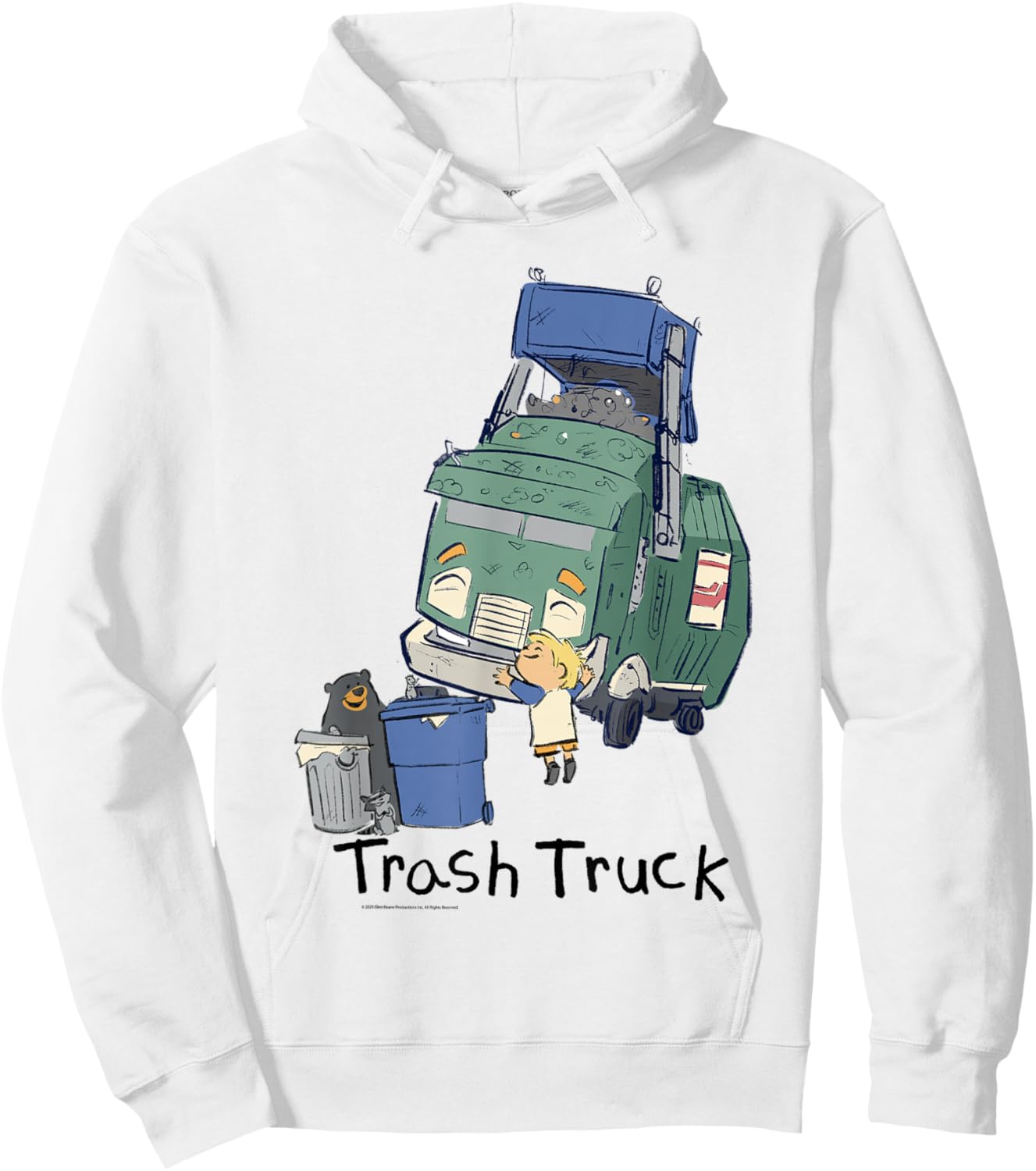 Hank Walter Donny and Ms. Mona Happy Hugging Hoodie - Hoodie | White