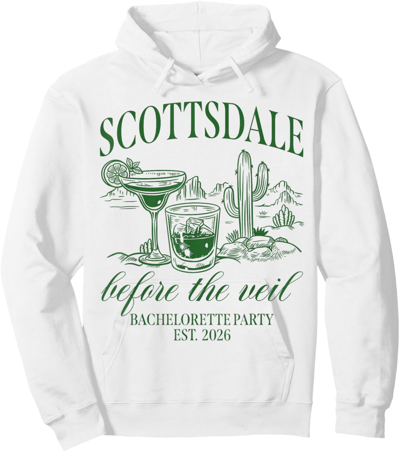 Scottsdale Before The Veil Bachelorette Party Est 2026 Hoodie - Hoodie | White