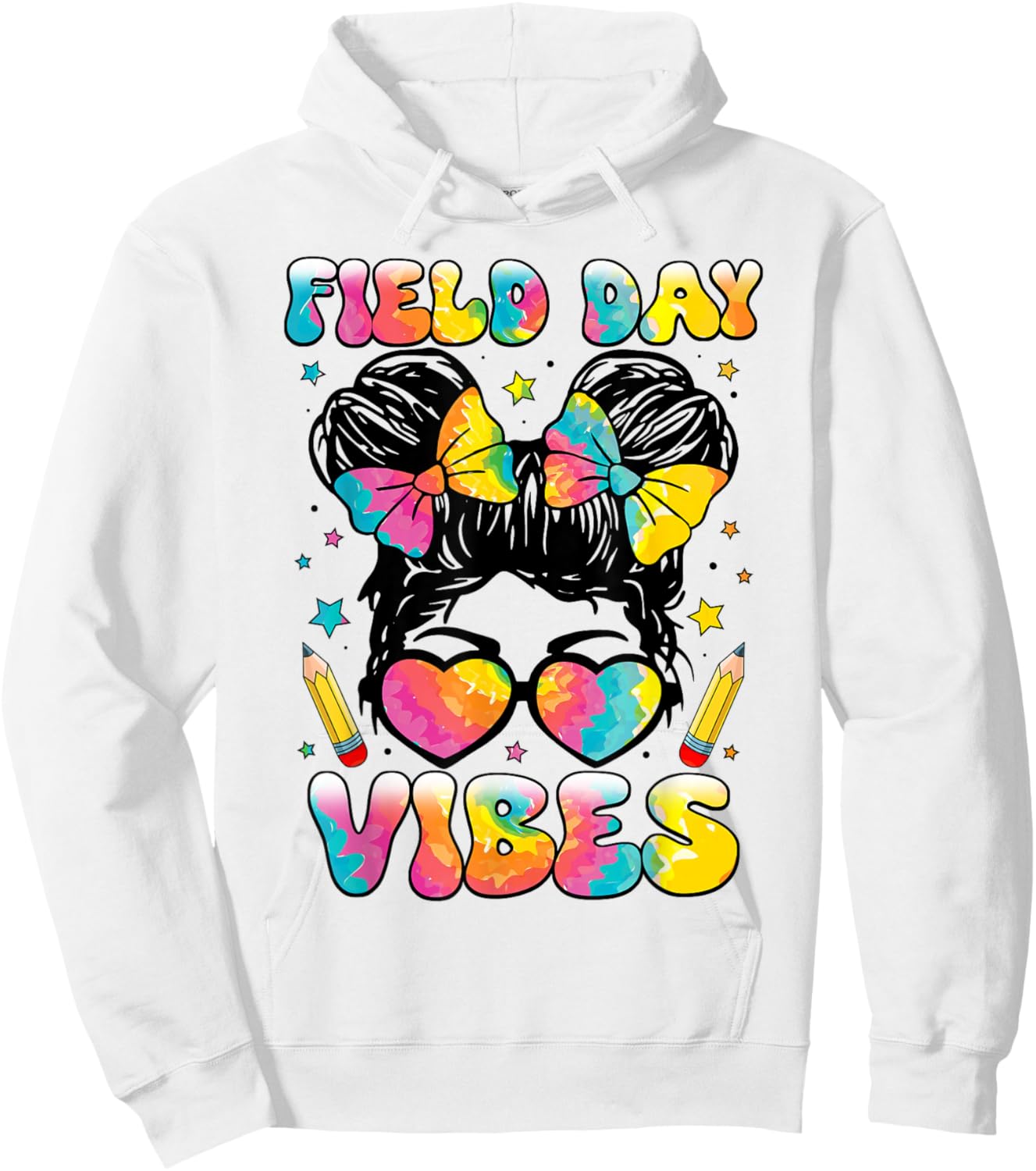 Field Day Vibes Shirt for Teacher Kids Happy Field Day 2026 Hoodie - Hoodie | White