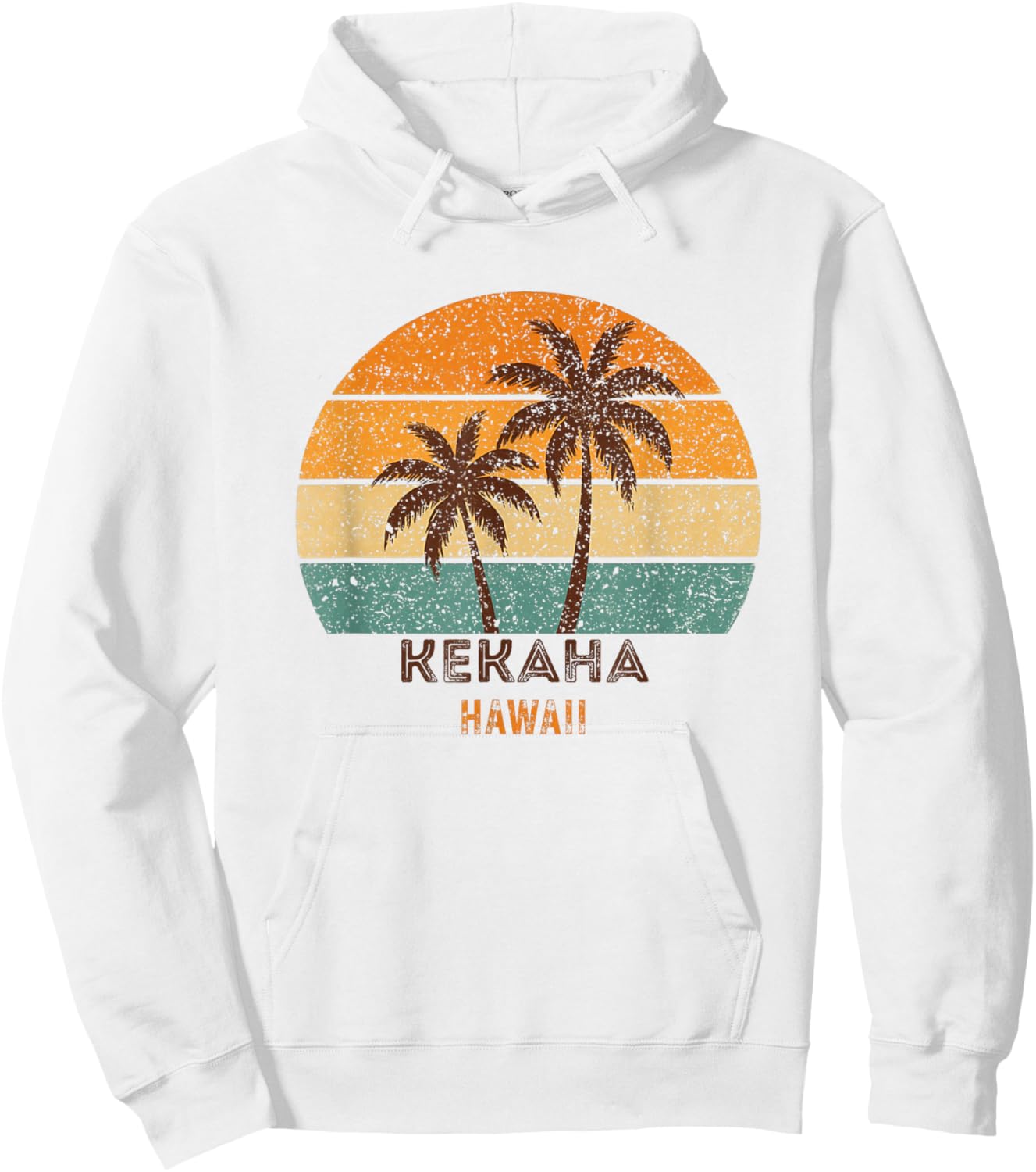 Kekaha Hawaii Retro Vintage Souvenir Gift Hoodie - Hoodie | White