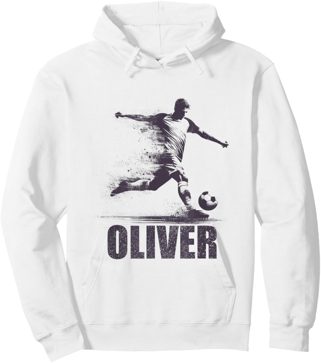 Oliver Soccer Boys Personalized First Name Oliver Hoodie - Hoodie | White