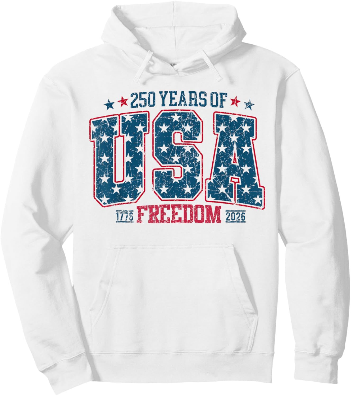 250 Years of Freedom American 1776 2026 250th USA Women Hoodie - Hoodie | White