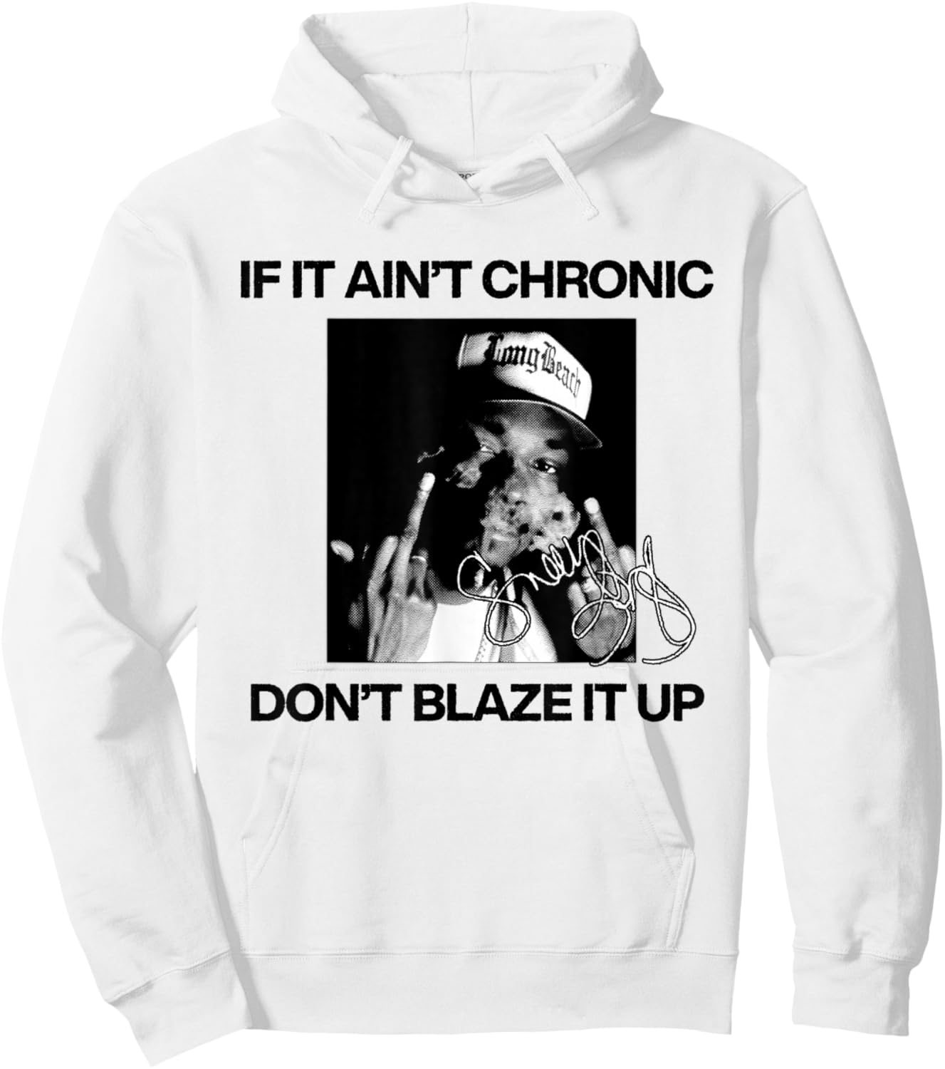Official Snoop Dogg If It Ain't Chronic Hoodie - Hoodie | White