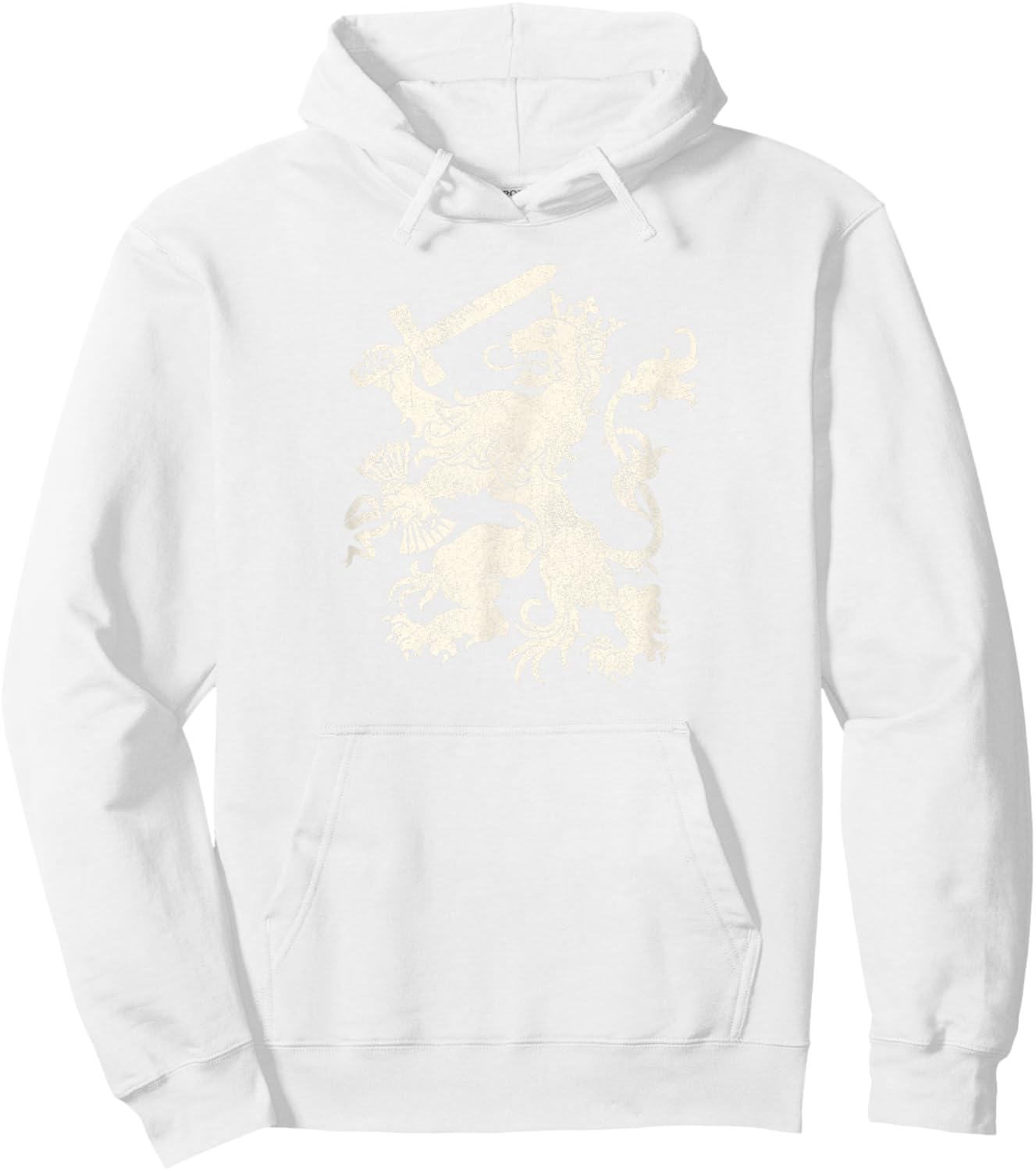 Dutch Lion Netherlands Flag Coat of Arms Hoodie - Hoodie | White