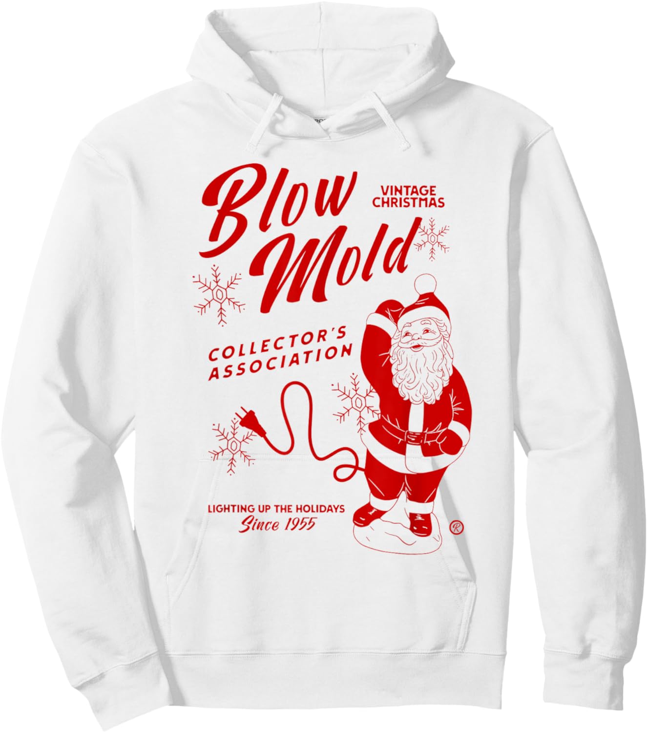 Vintage Christmas Blow Mold Collector's Association Hoodie - Hoodie | White