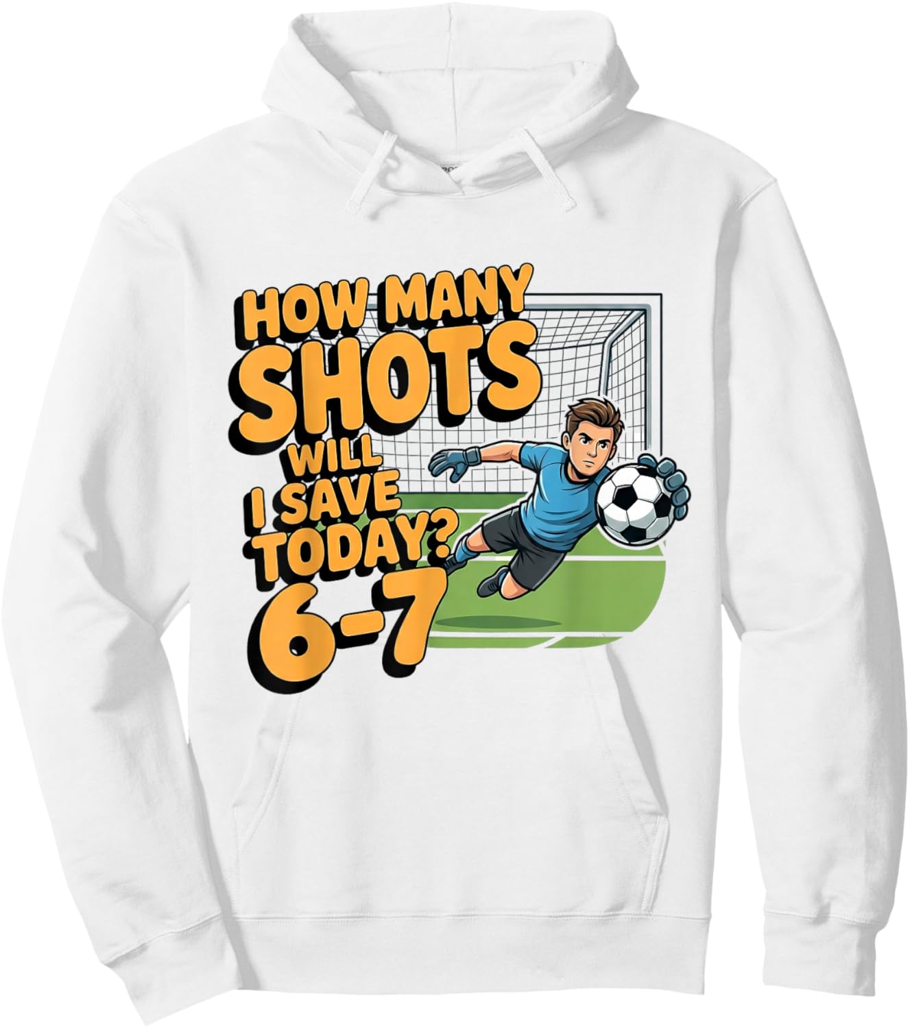 Soccer Drip Number 67 Boys Soccer Player 67 Hoodie - Hoodie | White