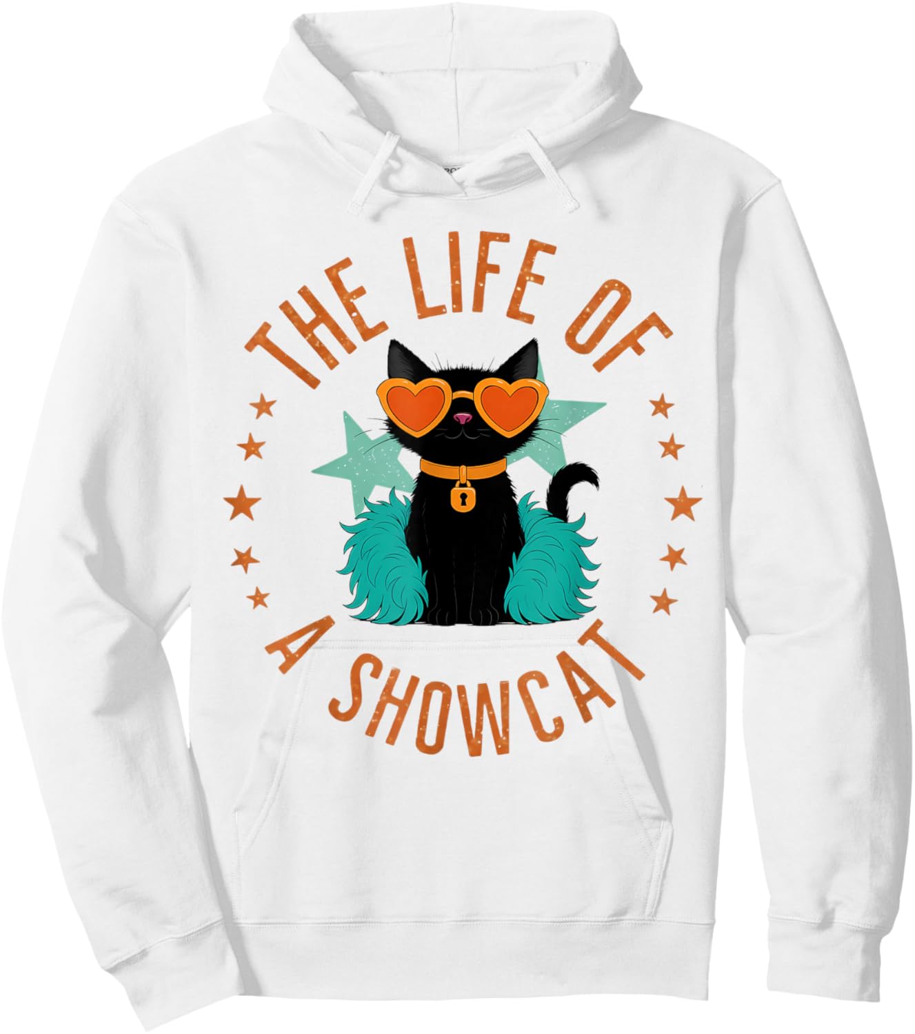 Funny Cat Era Life of Showcat Cat Lovers Men Women Kids Hoodie - Hoodie | White
