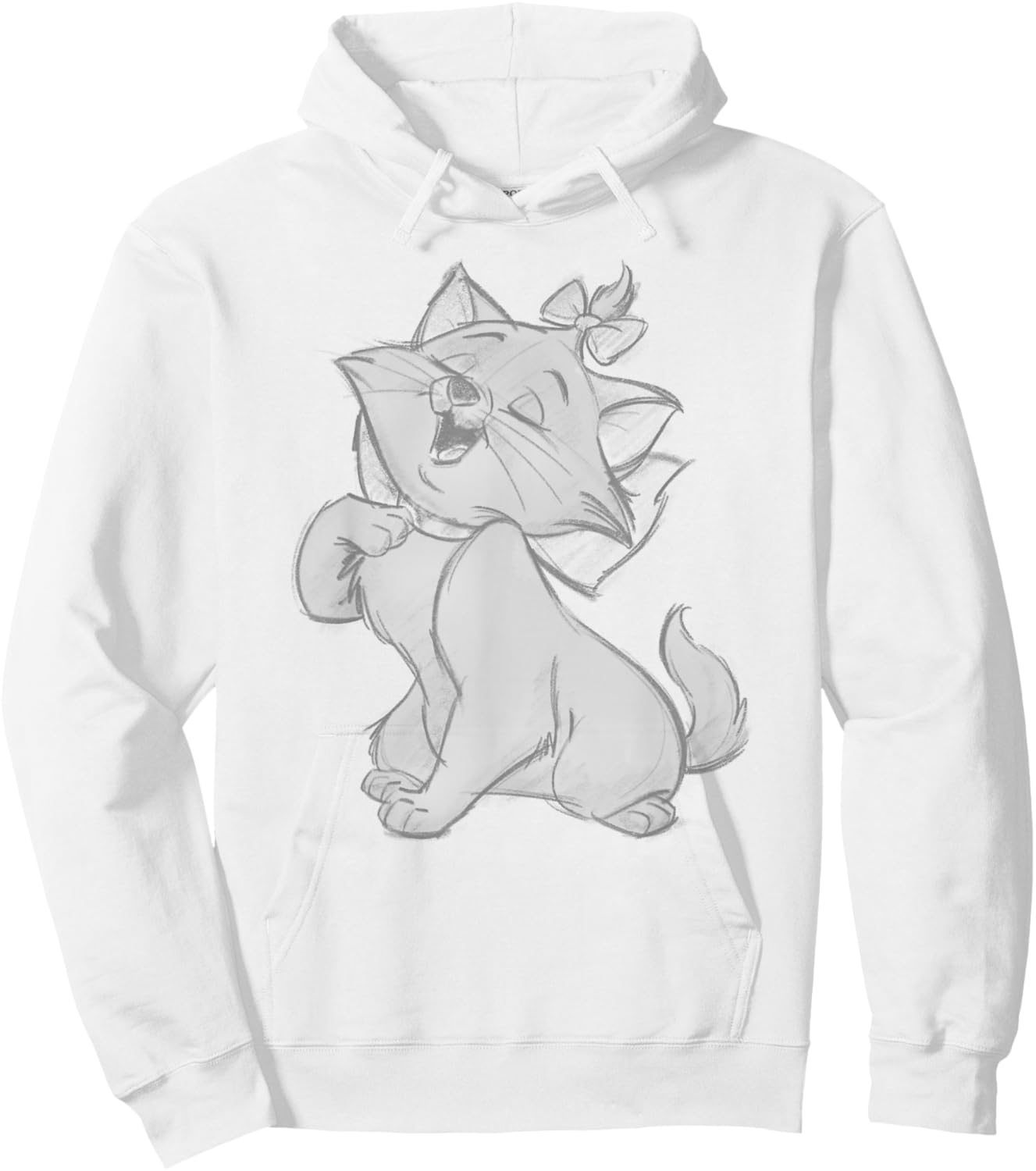 Disney The Aristocats Cute Singing Marie Sketch Style Art Hoodie - Hoodie | White