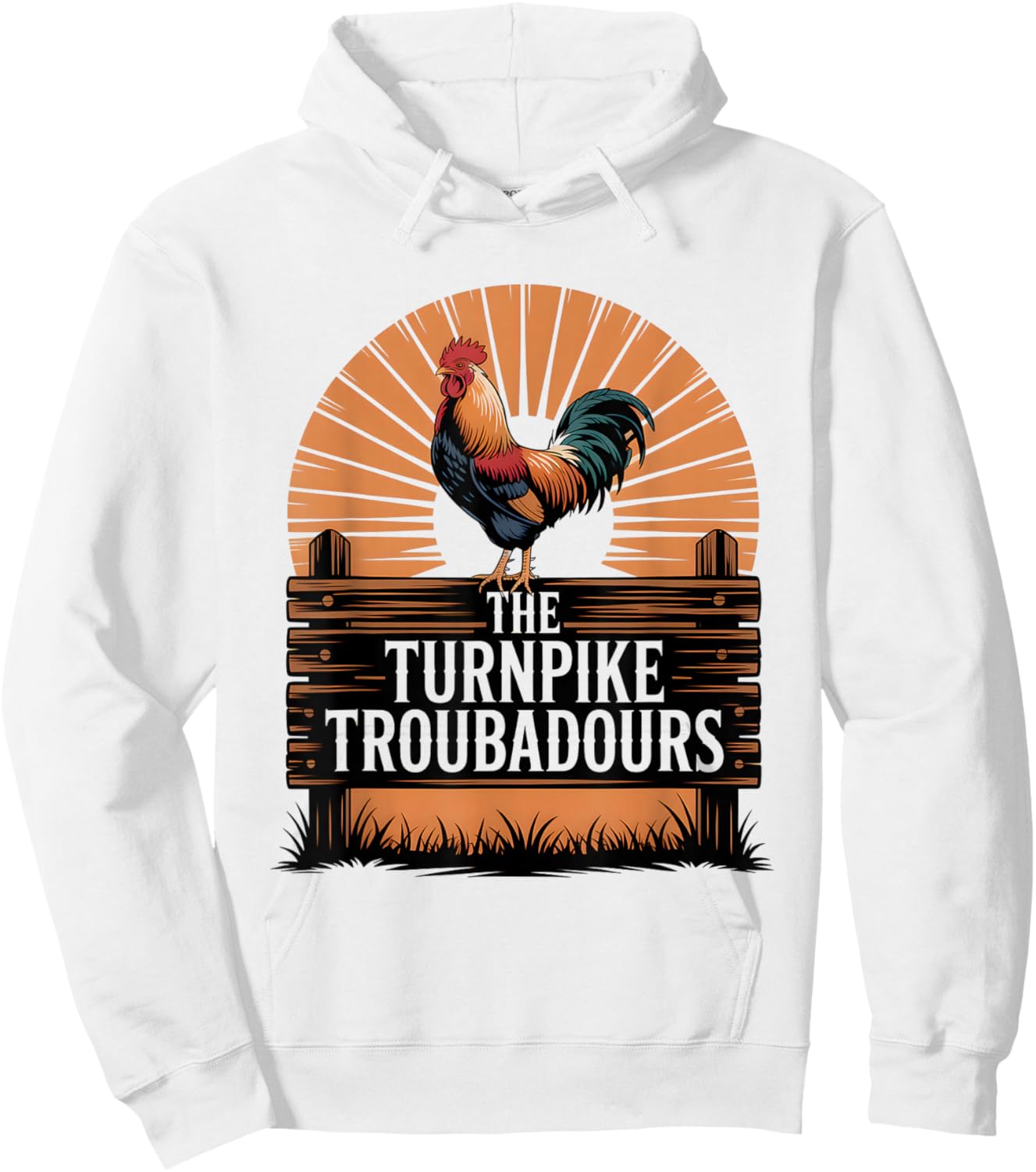 Vintage Turnpike Distressed Country Music Men Women Hoodie - Hoodie | White
