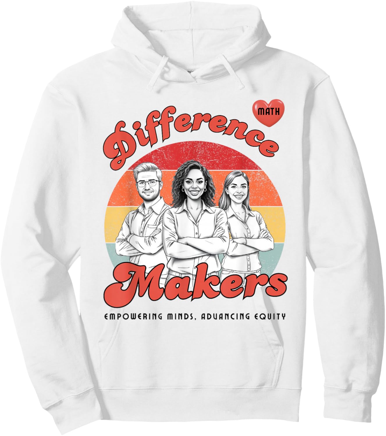 Teachers are Difference Makers Hoodie - Hoodie | White