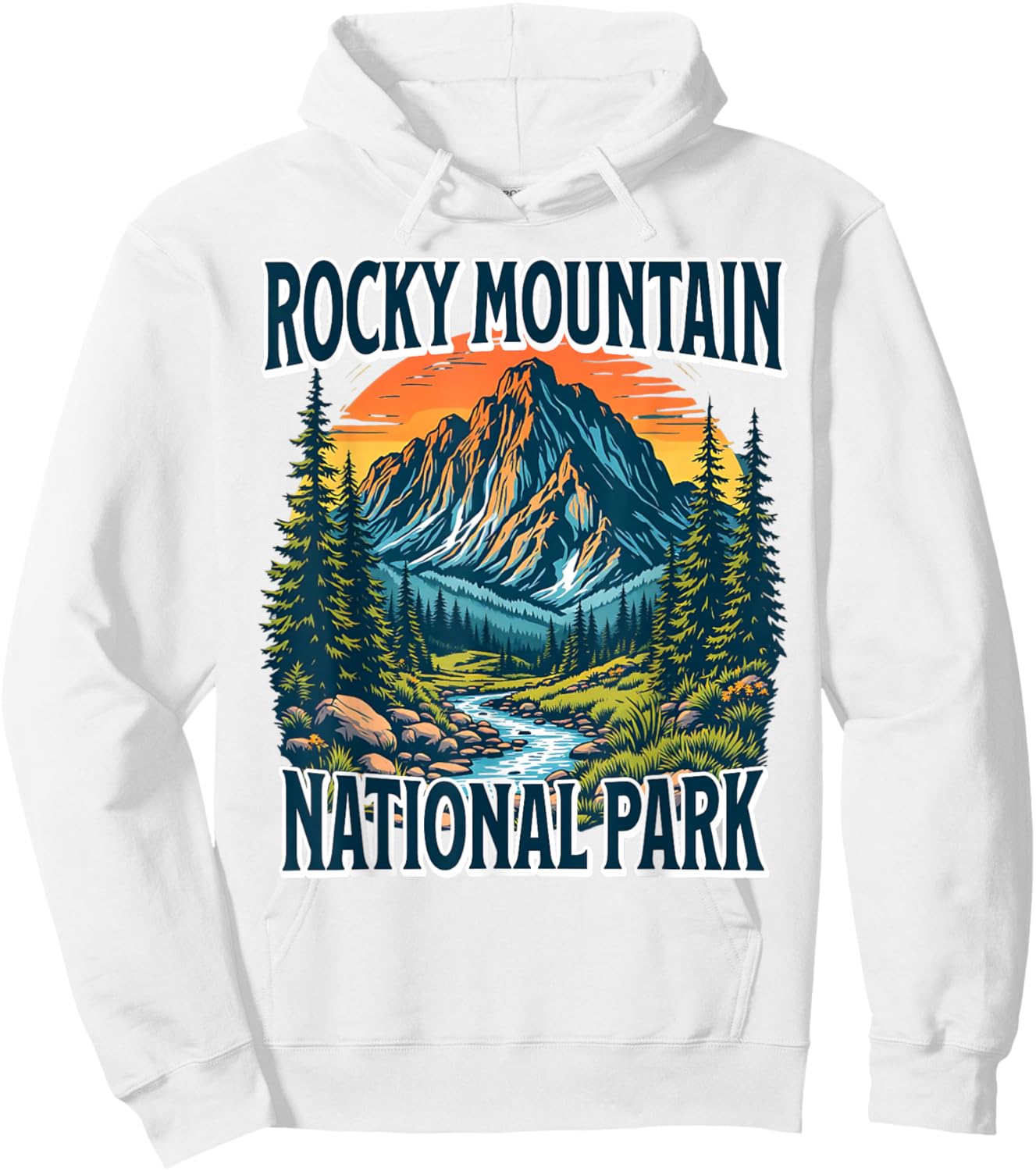 Rocky Mountain National Park Hoodie - Hoodie | White