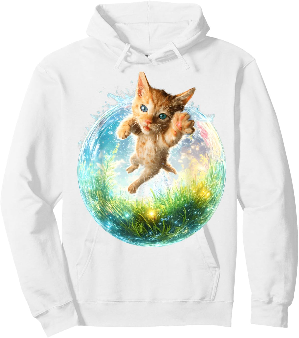 Frutiger Aero Cat Hoodie - Hoodie | White