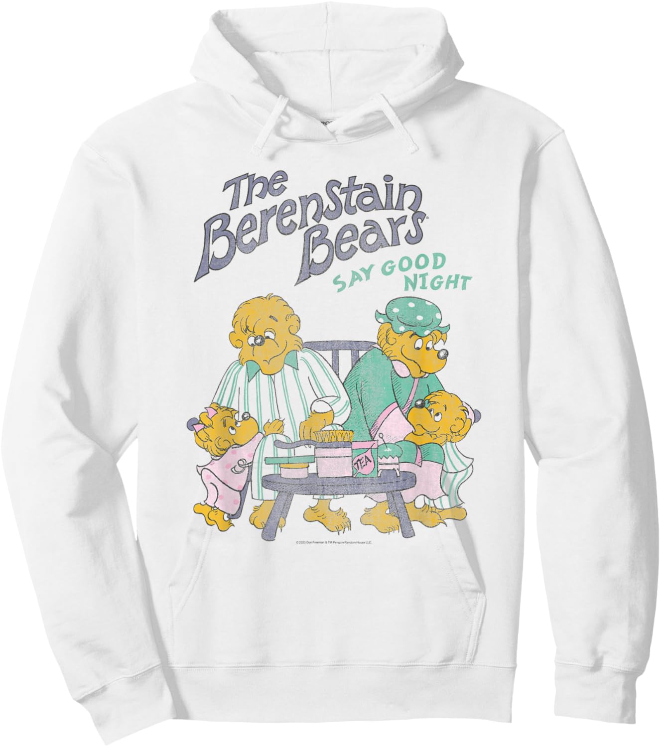 The Berenstain Bears Say Good Night Family Vintage Book Hoodie - Hoodie | White