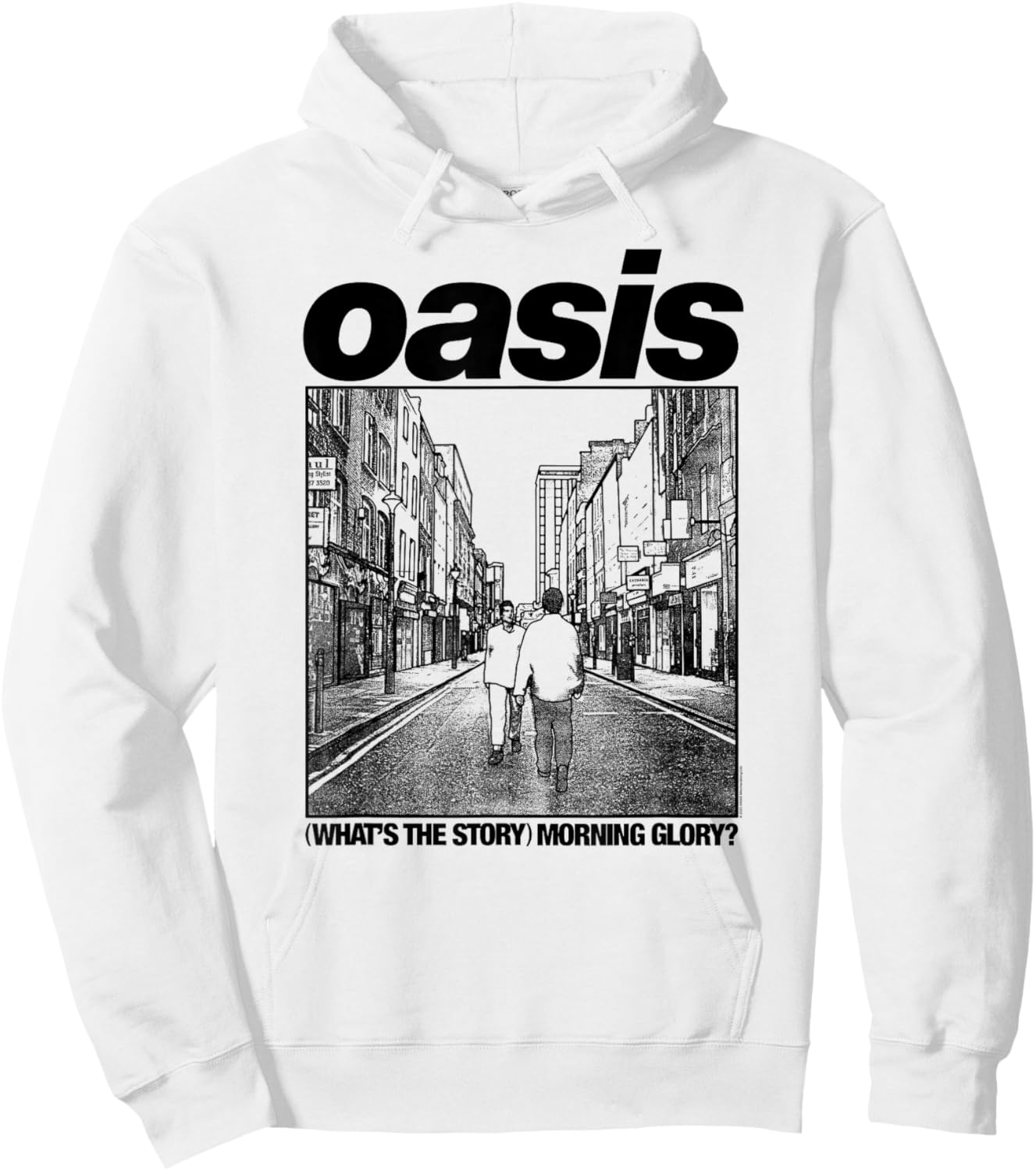 Oasis – Amazon Exclusive WTSMG in White Hoodie - Hoodie | White