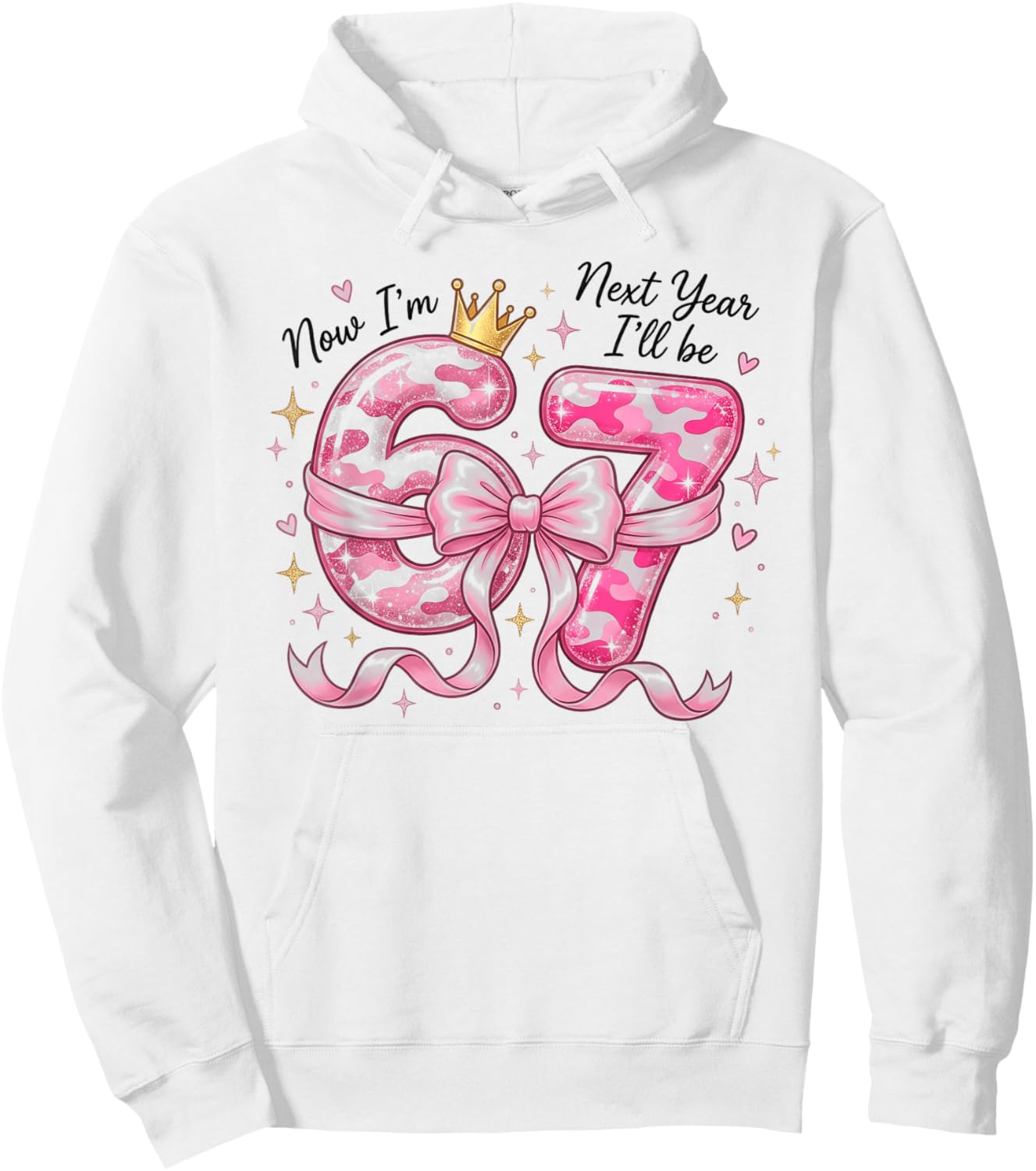 I was 6 Now Im 7 Coquette Birthday 7 for Girls Hoodie - Hoodie | White
