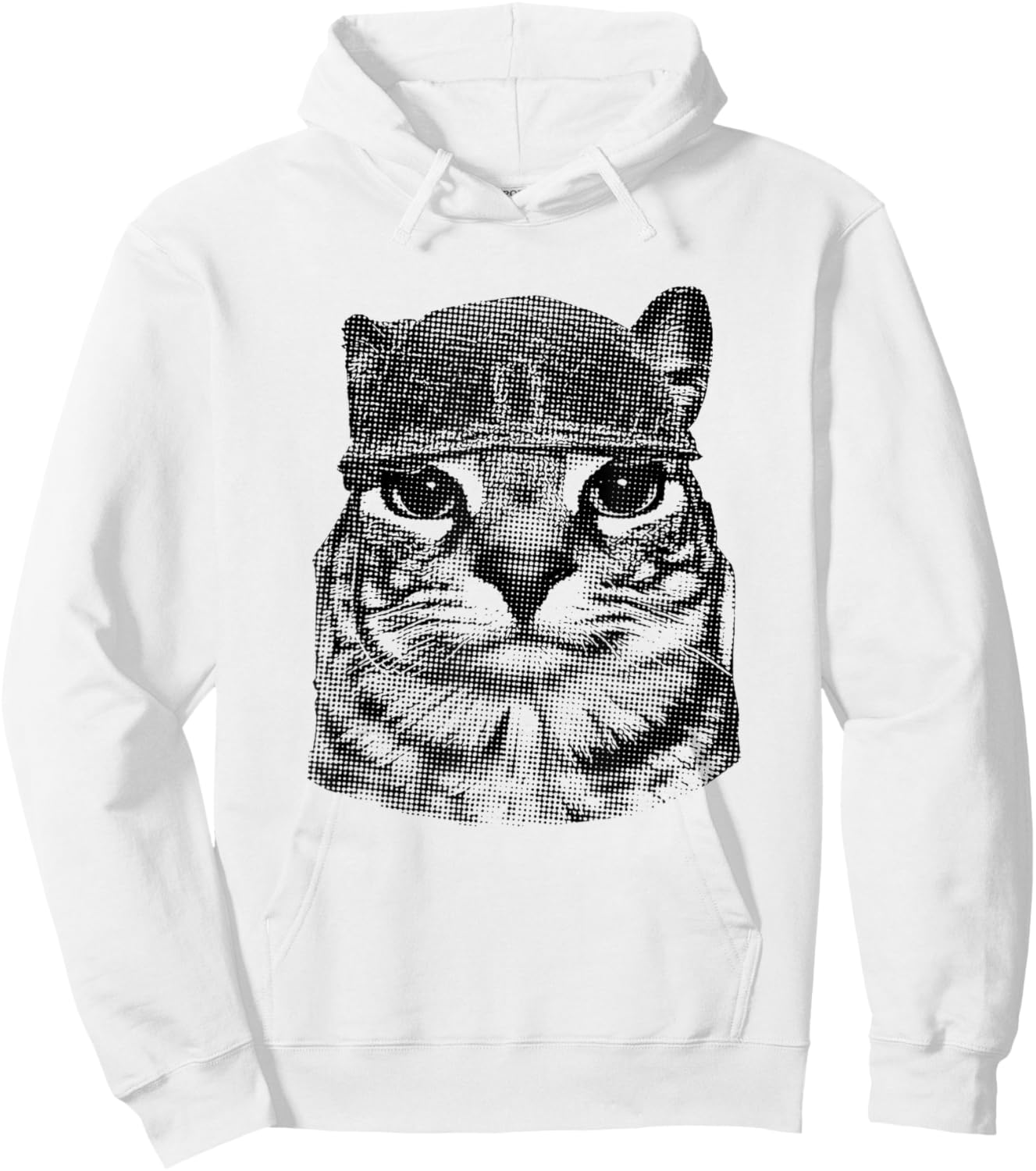 Y2k Kitty Meme Funny Silly Staring Cat Meme Women Men Kids Hoodie - Hoodie | White