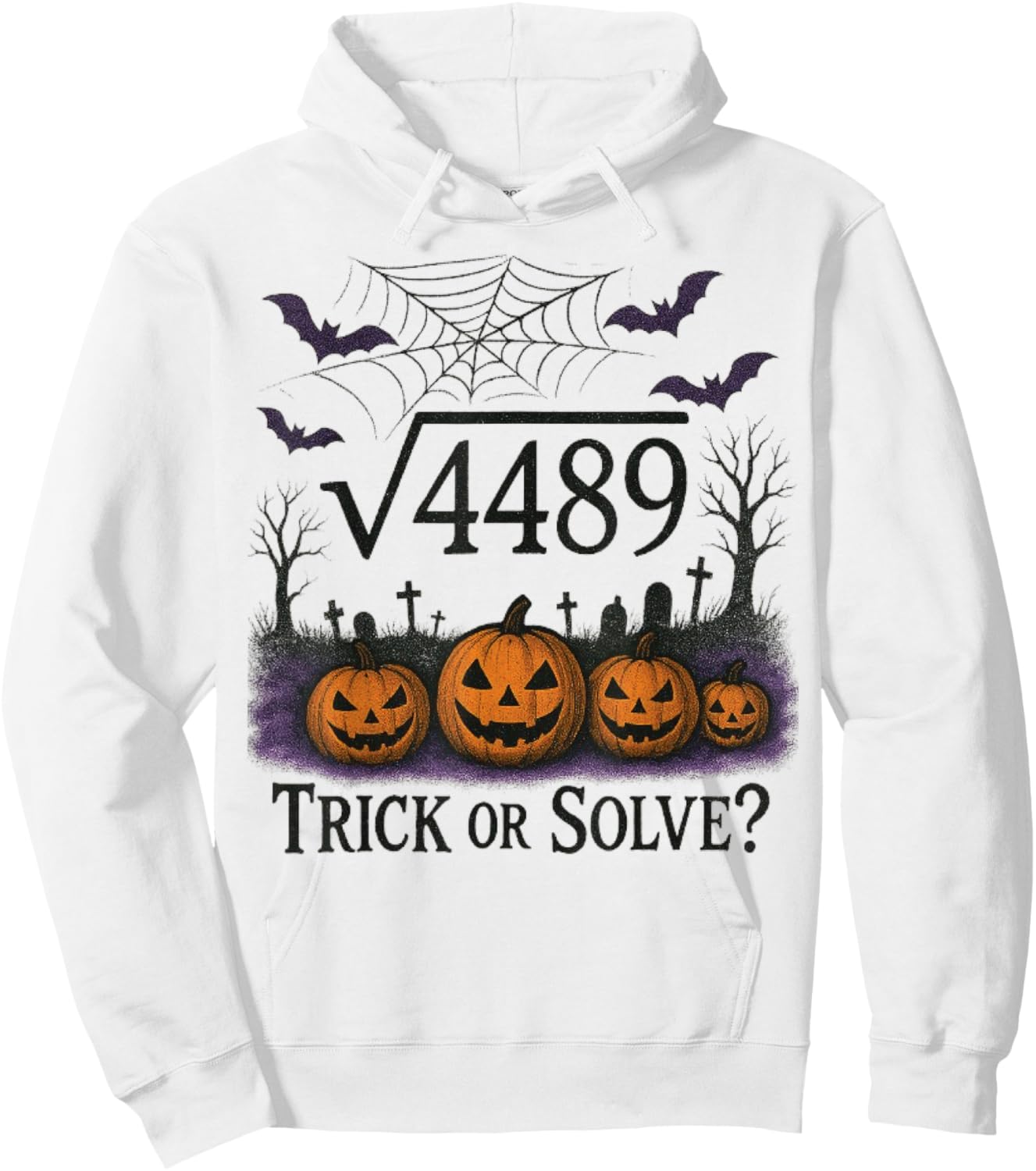 Funny 67 Meme Math Teacher 6 7 Halloween Square Root 4489 Hoodie - Hoodie | White