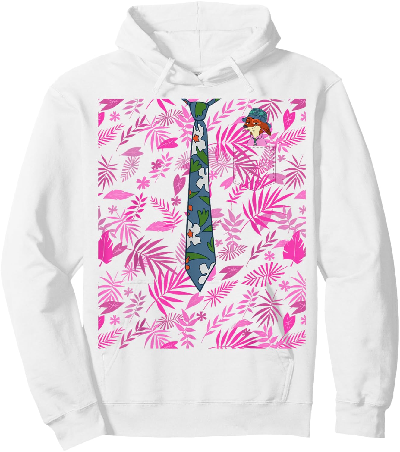Disney Zootopia 2 Nick Wilde Shirt and Tie Halloween Costume Hoodie - Hoodie | White